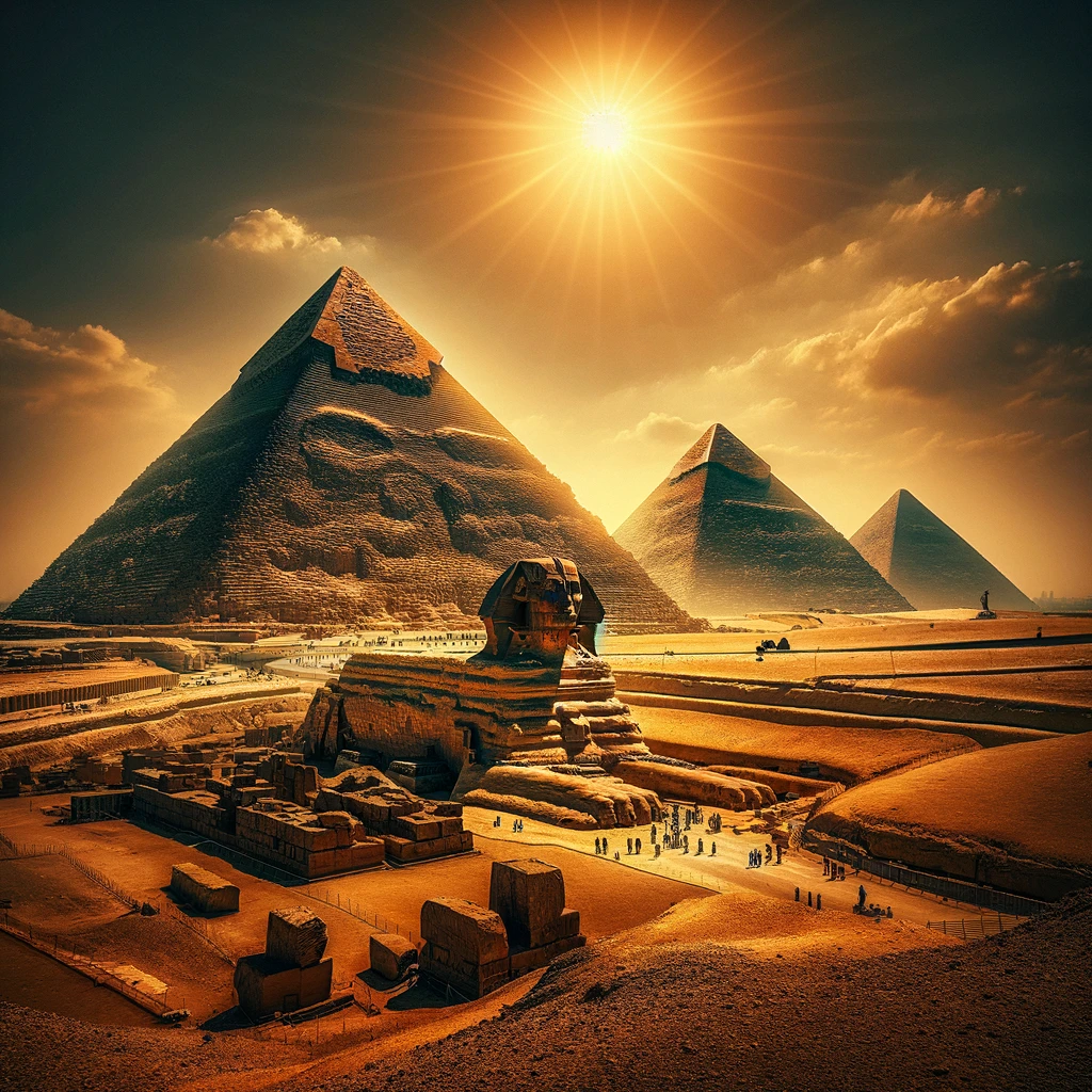 c. 2500 BC || Pyramids of Giza Constructed